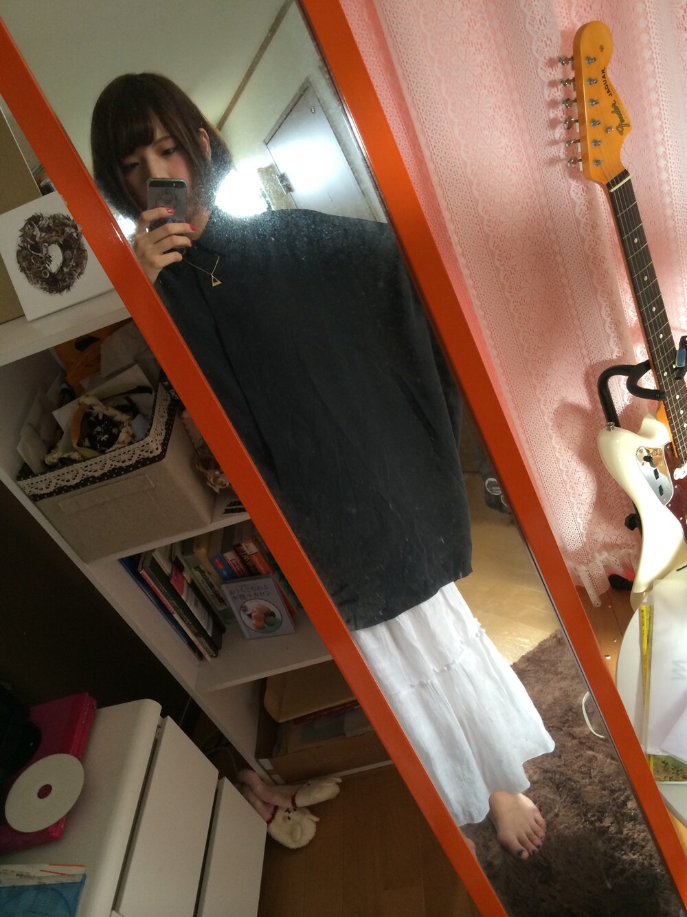 「Etw.Vonneguet、Max Mara」｜「Max Maraのアイテム（シャツ/ブラウス、ブラック系）」を使った、きゅうさん（レディース・163cm）の秋コーディネートの1枚目の写真