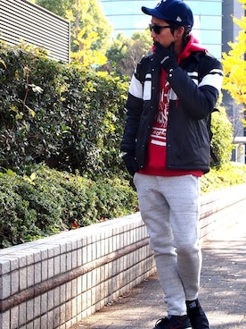 「MAGIC NUMBER（マジック ナンバー）のアイテム」を使った、HIROKIさん（メンズ・176cm）の冬コーディネート