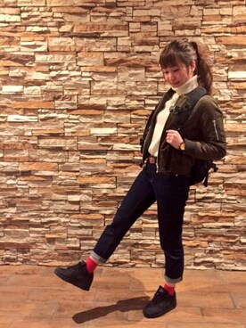 akyanさん（レディース・156cm）の冬コーディネート