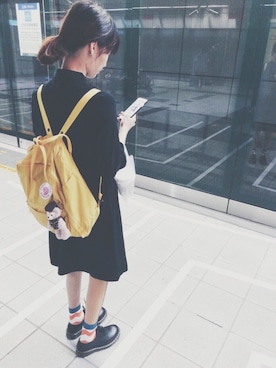 「Dr. Martens（ドクターマーチン）のDr.Martens (ドクターマーチン)/1461 3EYE GIBSON SHOES（その他シューズ）」を使った、hua zhengさん（レディース・160cm）の夏コーディネート