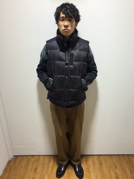 「G-STAR RAW（ジースターロゥ）のアイテム（ダウンジャケット/コート）」を使った、enokeeeeeさん（メンズ・173cm）の秋コーディネート