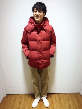 「BACK NUMBER（バックナンバー）のアイテム（ダウンジャケット/コート）」を使った、enokeeeeeさん（メンズ・173cm）の冬コーディネート