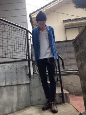 sh...さん（メンズ・178cm）の春コーディネート