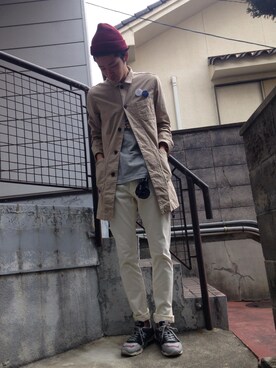 sh...さん（メンズ・178cm）の春コーディネート