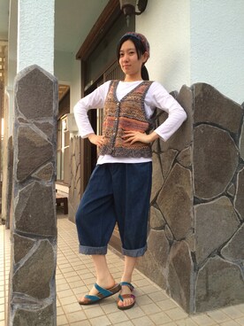 「オンザカウチ」｜むったそさん（レディース・163cm）の春コーディネート