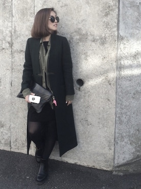 「mode」｜「アイテム（PC・スマホグッズ/家電）」を使った、mari andoさん（レディース・158cm）の冬コーディネート