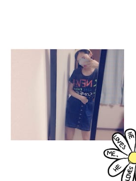 「B.L.U.E（ビーエルユーイー）のアイテム（帽子）」を使った、よーぐるとさん（レディース・165cm）の夏コーディネート