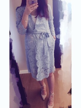 「JILL STUART（ジルスチュアート）のアイテム（ピーコート）」を使った、shiny麦麦さん（レディース・160cm）の春コーディネート