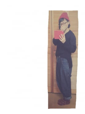 「B.L.U.E（ビーエルユーイー）のアイテム（帽子）」を使った、m a n a ❥❥さん（レディース・153cm）の冬コーディネート