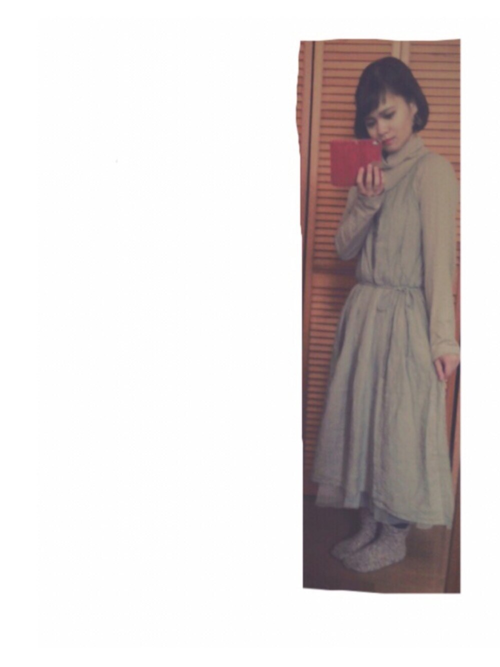 「onepiece、Spring Coordinate」｜「niko and...の【niko and...】リネン100タックロングワンピース（ワンピース、ベージュ系）」を使った、m a n a ❥❥さん（レディース・153cm）の春コーディネートの1枚目の写真