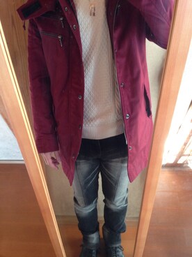 「MK MICHEL KLEIN HOMME （エムケーミッシェルクランオム）のアイテム（モッズコート）」を使った、ほっとさん（メンズ・168cm）の冬コーディネート