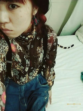 「アイテム（サスペンダー）」を使った、怜*美。さん（レディース・154cm）の春コーディネート