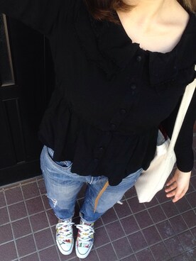 「Crisp」｜まるさん（レディース・153cm）の春コーディネート