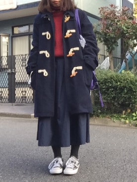 「KERRYWOOLENMILLS」｜まるさん（レディース・153cm）の冬コーディネート