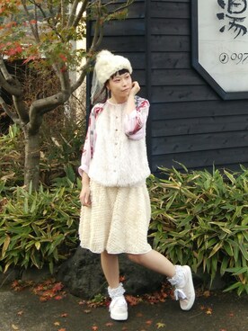 「あちゃちゅむ」｜「アイテム（その他）」を使った、おひトリ様さん（レディース・156cm）の秋コーディネート