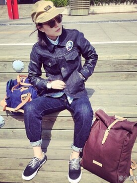 「fuct（ファクト）のアイテム（ジャケット/アウター）」を使った、火星李萝卜さん（メンズ・170cm）の秋コーディネート