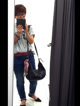 「Chico（チコ）のアイテム（財布/小物）」を使った、maruruさん（レディース・161cm）の夏コーディネート