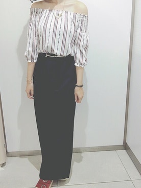 「SpRay PREMIUM（スプレイプレミアム）のアイテム（その他トップス）」を使った、MARIKAさん（レディース・168cm）の夏コーディネート