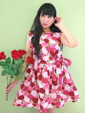 「rose」｜「アイテム（ワンピース/ドレス）」を使った、haroさん（レディース・170cm）の冬コーディネート