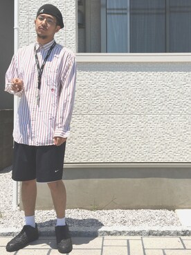 「Jordan」｜「アイテム（ハンチング/ベレー帽）」を使った、りゅういち先生さん（メンズ・178cm）の夏コーディネート