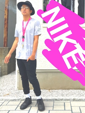 「金子眼鏡（カネコガンキョウ）のKilgore Glasses - Made by Kaneko Optical / ボストン型眼鏡 - 金子眼鏡製（メガネ）」を使った、りゅういち先生さん（メンズ・178cm）の夏コーディネート