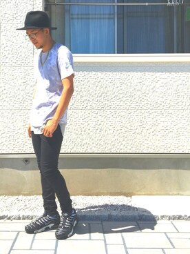 「金子眼鏡（カネコガンキョウ）のKilgore Glasses - Made by Kaneko Optical / ボストン型眼鏡 - 金子眼鏡製（メガネ）」を使った、りゅういち先生さん（メンズ・178cm）の秋コーディネート