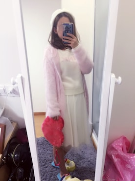 「アイテム（ピーコート、ピンク系）」を使った、壮壮儿さん（レディース・162cm）の春コーディネート