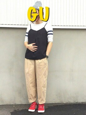 ☺︎︎GU桐生店☺︎︎さんのコーディネート