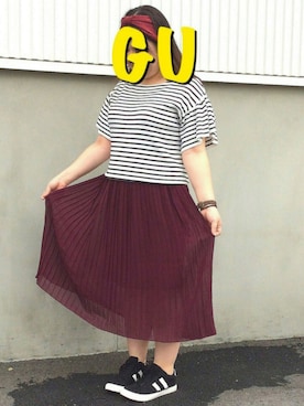 ☺︎︎GU桐生店☺︎︎さんのコーディネート