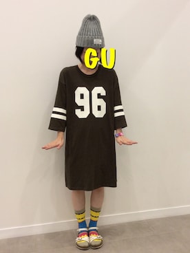 ☺︎︎GU桐生店☺︎︎さんのコーディネート