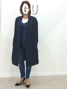 ☺︎︎GU桐生店☺︎︎さんのコーディネート