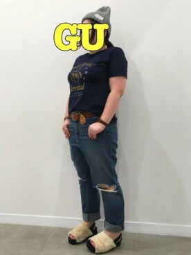 ☺︎︎GU桐生店☺︎︎さんのコーディネート