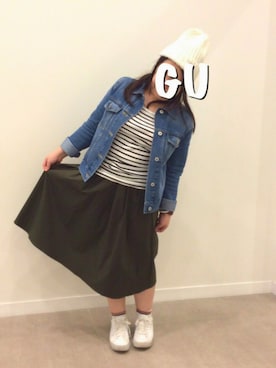 ☺︎︎GU桐生店☺︎︎さんのコーディネート
