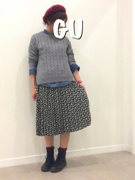 ☺︎︎GU桐生店☺︎︎さんのコーディネート