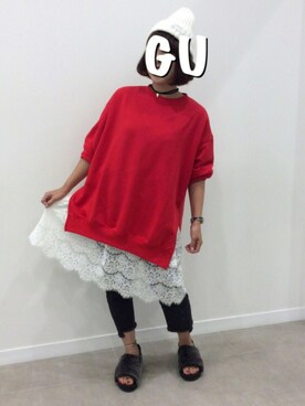 ☺︎︎GU桐生店☺︎︎さんのコーディネート