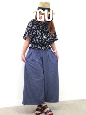 ☺︎︎GU桐生店☺︎︎さんのコーディネート