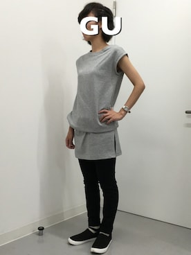 ☺︎︎GU桐生店☺︎︎さんのコーディネート