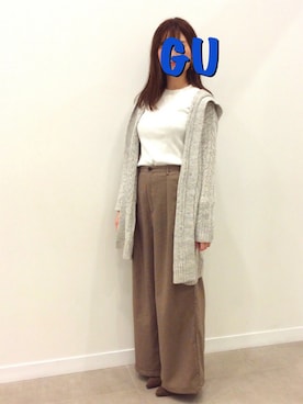 ☺︎︎GU桐生店☺︎︎さんのコーディネート