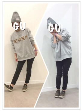☺︎︎GU桐生店☺︎︎さんのコーディネート