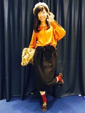 「ソックス」｜ねだこさん（レディース・155cm）の秋コーディネート