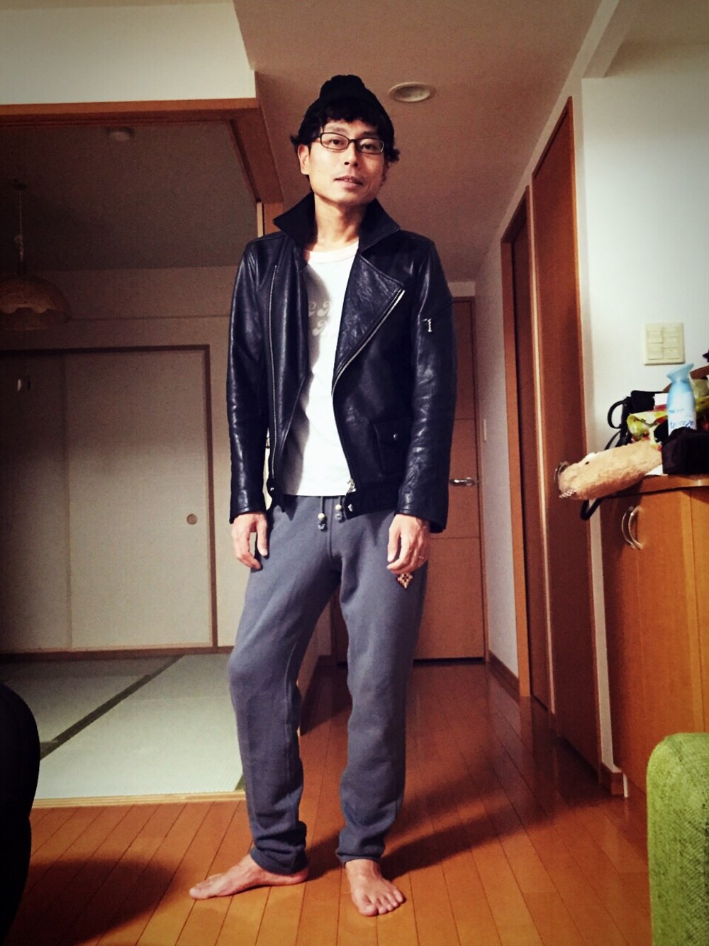 MAIN VEINのライダースジャケットを使った人気ファッション