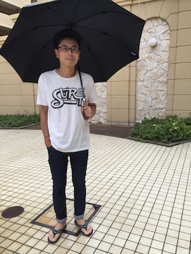 「餃子の王将」｜Tsutomu Echizenさん（メンズ・172cm）の夏コーディネート