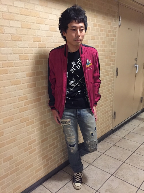 全国総量無料で HYSTERIC GLAMOUR リバーシブル 刺繍柄ブルゾン - ブルゾン
