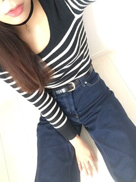 「stradivarius（ストラディバリウス）のアイテム（ブルゾン）」を使った、こなっちゃんさん（レディース・161cm）の秋コーディネート