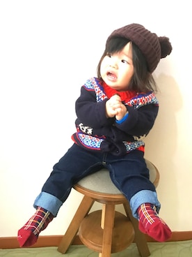 suuu3さん（キッズ・70cm）の秋コーディネート