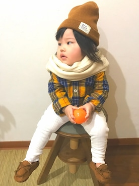 suuu3さん（キッズ・70cm）の秋コーディネート