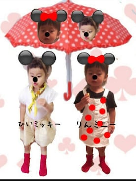 「RIN（リン）のアイテム」を使った、☺︎ひないろ☺︎さん（キッズ・90cm）の夏コーディネート