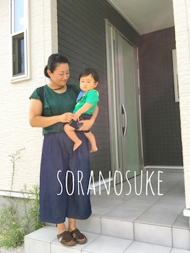 「フレアスリーブ」｜☁︎•ꇵ͒•`s☺︎+sa*॰¨̮さん（レディース・153cm）の夏コーディネート