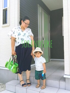 ☁︎•ꇵ͒•`s☺︎+sa*॰¨̮さん(レディース・153cm)の夏コーディネート