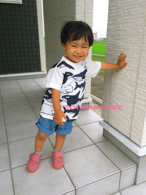 ꇵ S Ranosuke 西松屋のtシャツ カットソーを使ったコーディネート Wear